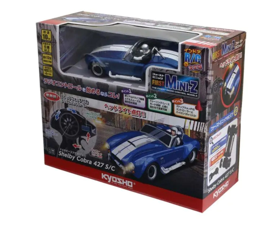 66610 First Mini-Z KYOSHO EGG Shelby Cobra 427S/C Blue