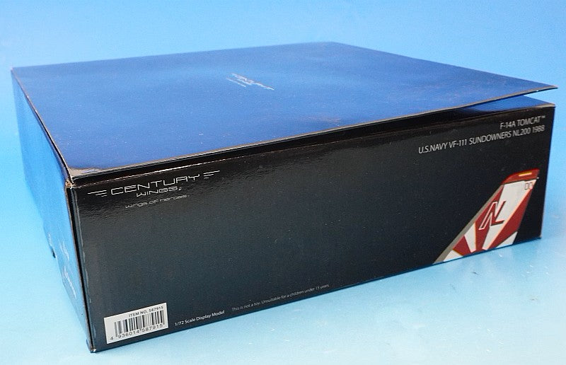 1:72 F-14A Tomcat USN VF-111 Sundowners NL200 1988 587915 CENTURY WINGS airplane model