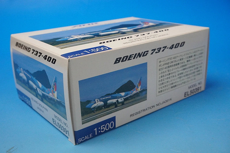1:500 B737-400 ANK Island Dolphin JA391K EL50391 ANK airplane model