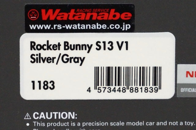 1:43 Ignition model IG1183 Rocket Bunny S13 V1 Silver/Gray