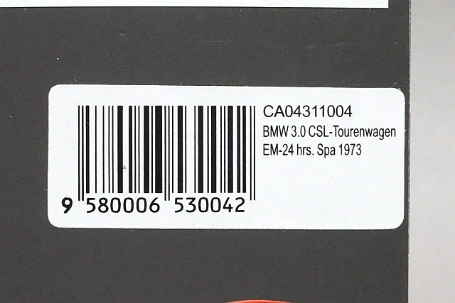 1:43 SPARK CA04311004 CARTIMA Special Order BMW 3.0 CSL-Tourenwagen EM-24h SPA 1973 #21