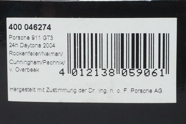 1:43 MINICHAMPS 400046274 Porsche 911 GT3 Cup 24h Daytona 2004 #74