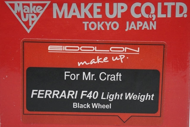 1:43 Make Up EIDOLON Mr.Craft Ferrari F40 Light Weight Black Wheel Red
