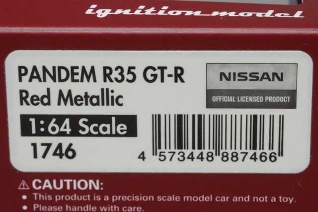 1:64 Ignition model IG1746 Nissan Pandem R35 GT-R Red Metallic model car