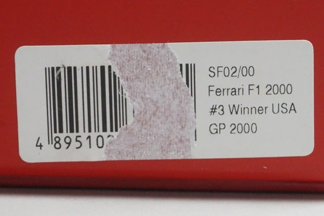 1:43 ixo SF02/00 Ferrari F1 2000 US GP 2000 #3 model car