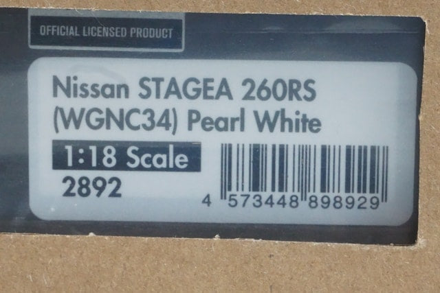 1:18 ignition model IG2892 Nissan Stagea 260RS (WGNC34) Pearl White