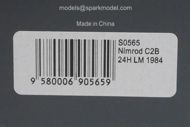 1:43 SPARK S0565 Aston Martin Nimrod C2B Le Mans 24H 1984 #32