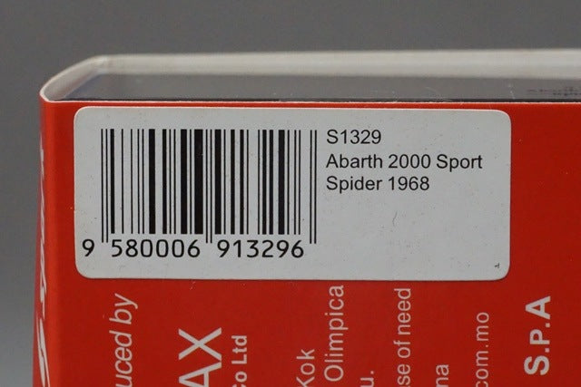 1:43 SPARK S1329 Abarth 2000 Sport Spider 1968 model car