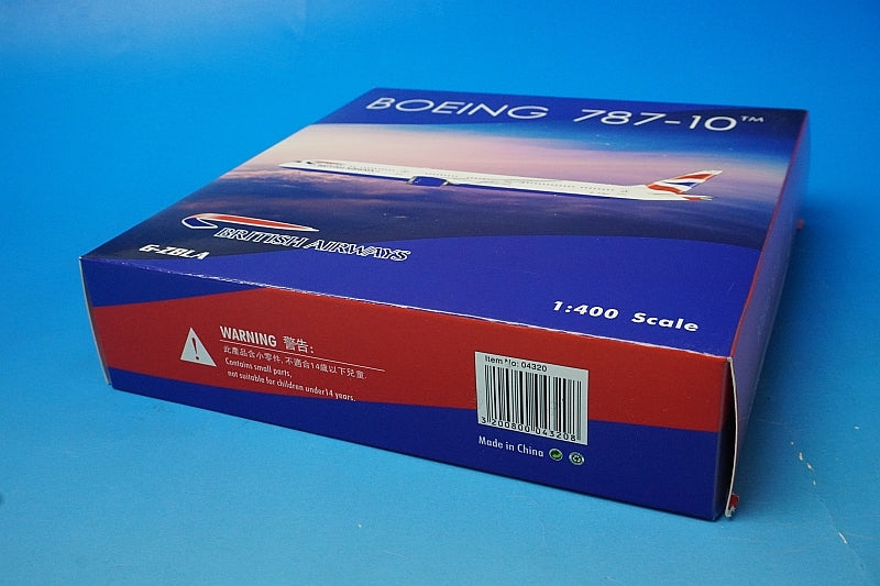 1:400 B787-10 British Airlines G-ZBLA 04320 Phoenix airplane model