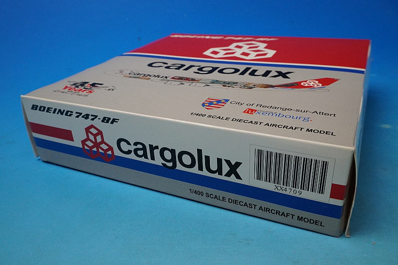 1:400 B747-8F Cargolux 45th Anniversary LX-VCM XX4709 JC Wings