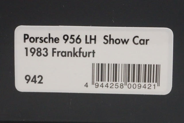 1:43 HPI 942 Porsche 956 LH Show Car Frankfurt 1983 model car