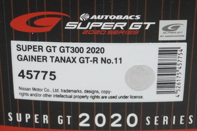 1:43 EBBRO 45775 GAINER TANAX GT-R Super GT300 2020 #11