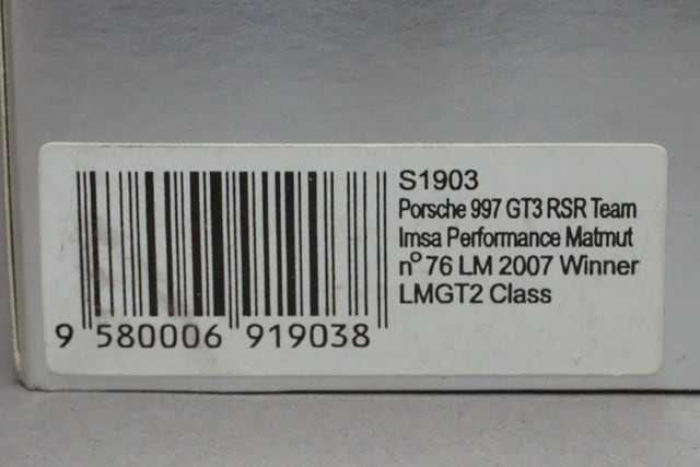 1:43 Spark S1903 Porsche 997 GT3 RSR IMSA Performance Matmut Le Mans 2007 #76