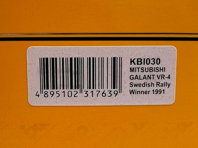 1:43 ixo KBI030 Mitsubishi Galant VR-4 Swedish Rally 1991 #4 K. Ericsson S. Permander model car