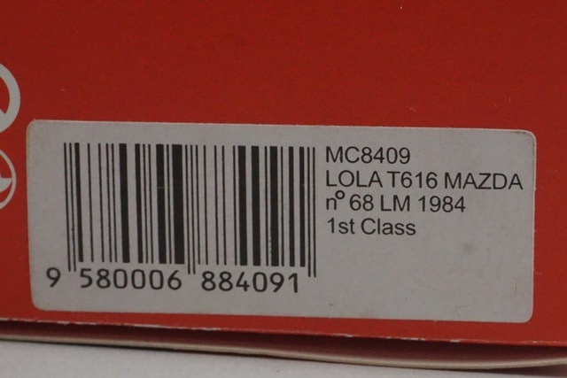 1:43 Spark MC8409 International Trade Custom Order Lola T616 Mazda Le Mans 1984 #68 1st Class