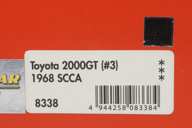1:43 HPI 8338 Mirage Toyota 2000GT SCCA 1968 #3