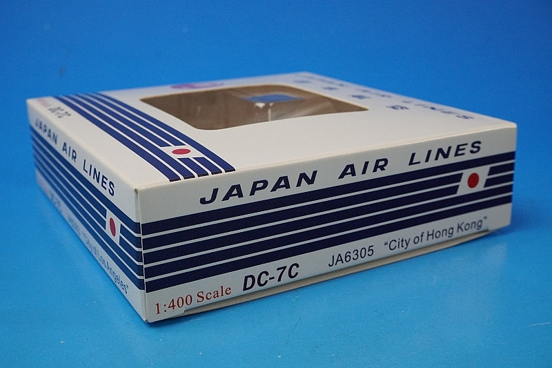 1:400 DC-7C JAL Old Tsurumaru Paint City of Hong Kong JA6305 aero classics airplane model