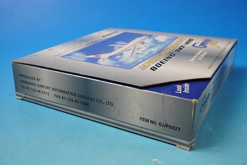 1:400 Boeing 747-400 JASDF Japanese Government Aircraft #20-1101 GJJPG027 Gemini airplane model