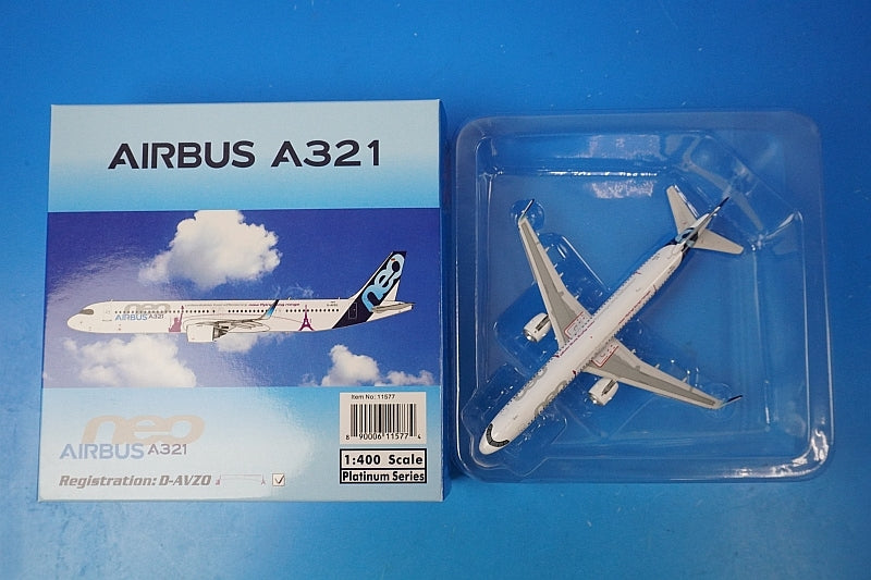 1:400 A321neo Airbus House Colors New York to Paris D-AVZO 11577 Phoenix airplane model
