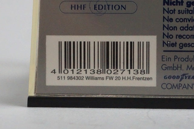 1:43 MINICHAMPS 511984302 Williams MECACHROME 1998 FW20 #2 Heinz Harald Frentzen