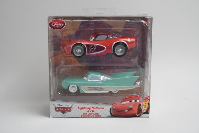 Disney Store Cars Lightning McQueen and Flo 2-Car Set model car