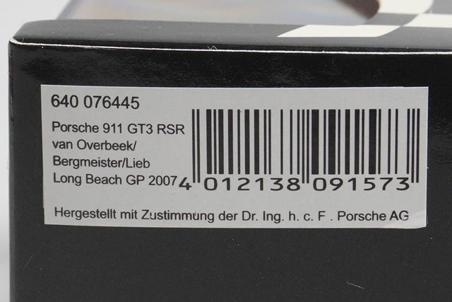 1:64 MINICHAMPS 640076445 Porsche 911 GT3 RSR Sebring 2007 #45 model car