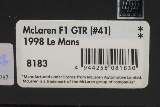 1:43 HPI 8183 McLaren F1 GTR Le Mans 1998 #41 model car