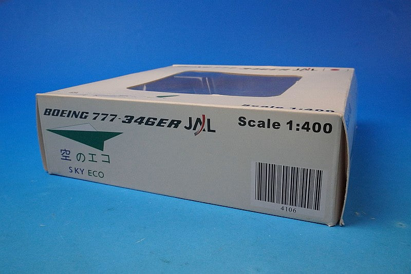 1:400 B777-346ER JAL Sky Eco Ecojet JA731J 4106 JC Wings airplane model