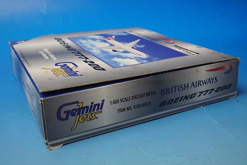 1:400 B777-200 British Airways G-YMMA GJBAW024 Gemini airplane model
