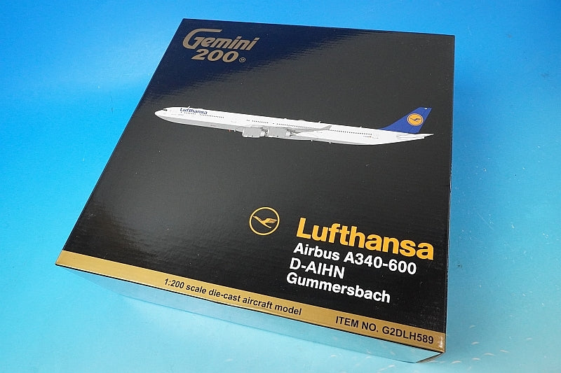 1:200 A340-600 Lufthansa Gummersbach D-AIHN G2DLH589 Gemini airplane model