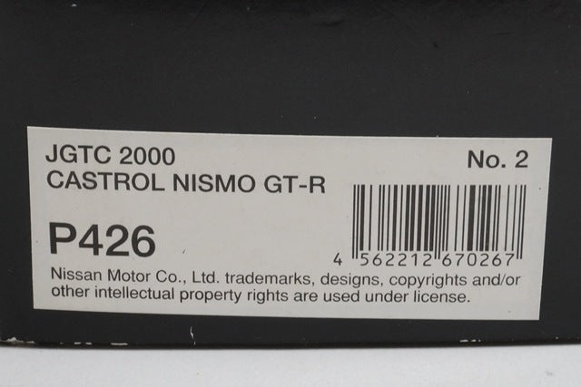 1:43 EBBRO P426 Nissan Castrol NISMO GT-R JGTC 2000 #2 model car
