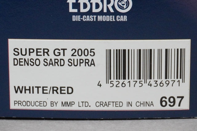 1:43 EBBRO 43697 Toyota DENSO SARD Supra Super GT 2005 #39