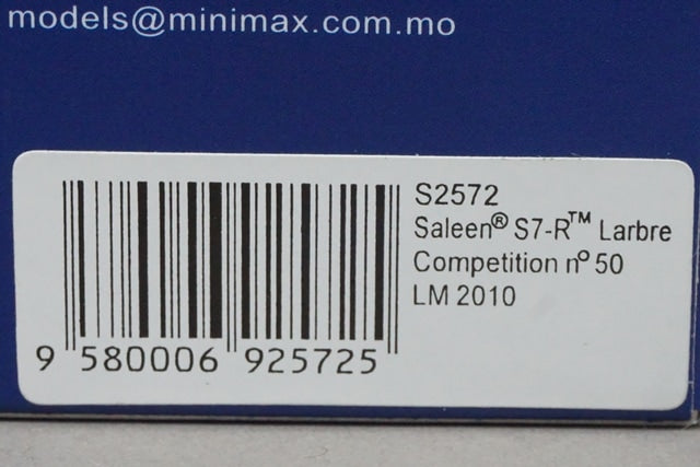 1:43 Spark S2572 Saleen S7-R Larbre Competition Le Mans 2010 Winner LMGT1 class #50