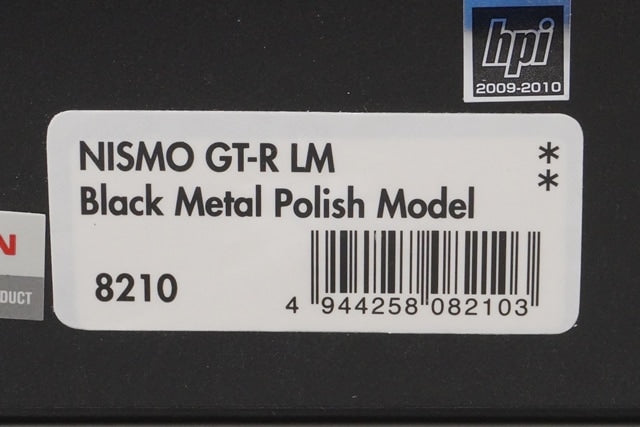 1:43 HPI 8210 Nissan Nismo GT-R Le Mans Black Metal Polish Model