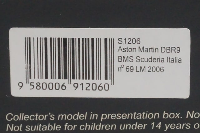 1:43 Spark S1206 Aston Martin DBR9 Le Mans 2006 #69 model car