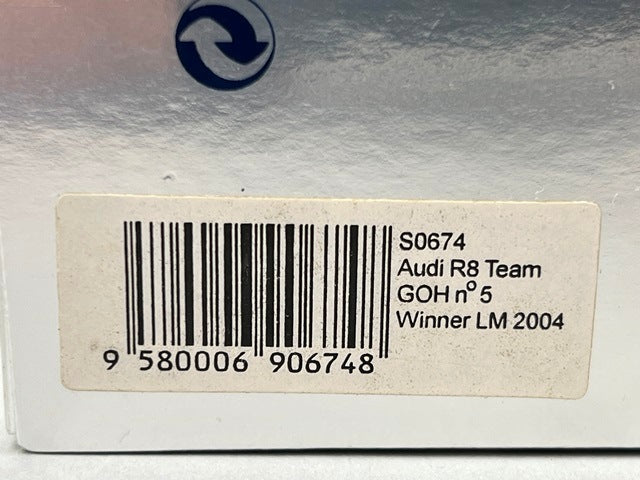 1:43 Spark S0674 Audi R8 Team GOH Le Mans Winner 2004 #5