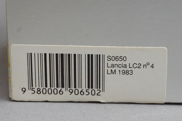 1:43 SPARK S0650 Lancia LC2 LM Le Mans 1983 MARTINI #4 model car