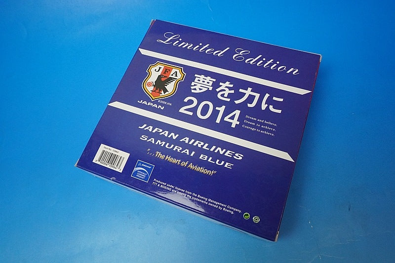 1:400 B777-200 JAL Samurai Blue Support Jet No. 1 JA8985 10964 Phoenix airplane model