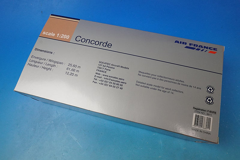 1:200 Concorde Air France F-BTSD 8911 Hogan airplane model