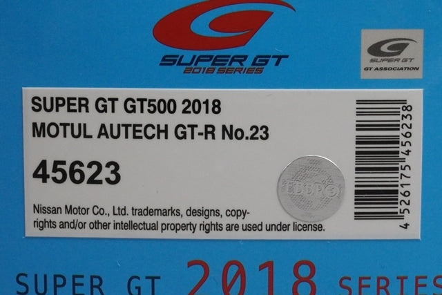 1:43 EBBRO 45623 Nissan NISMO MOTUL AUTECH GT-R GT500 2018 #23 Super GT Tsugio Matsuda / R. Quintarelli