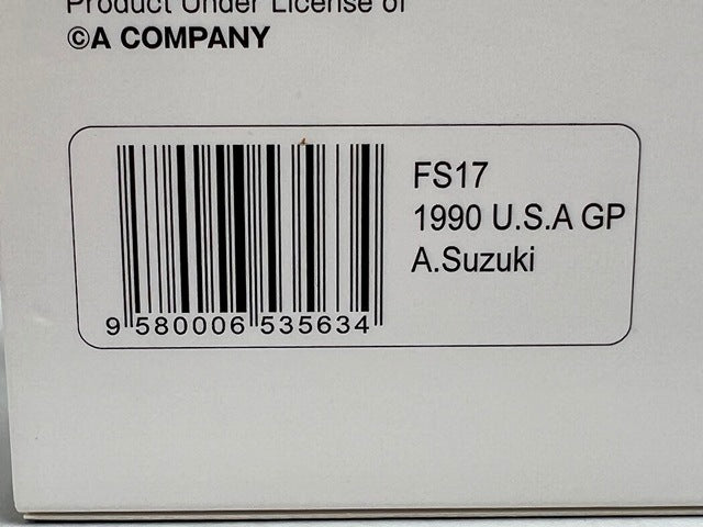1:43 Spark FS17 Lamborghini Racing On Lola LC89B 1990 F1 US GP model car