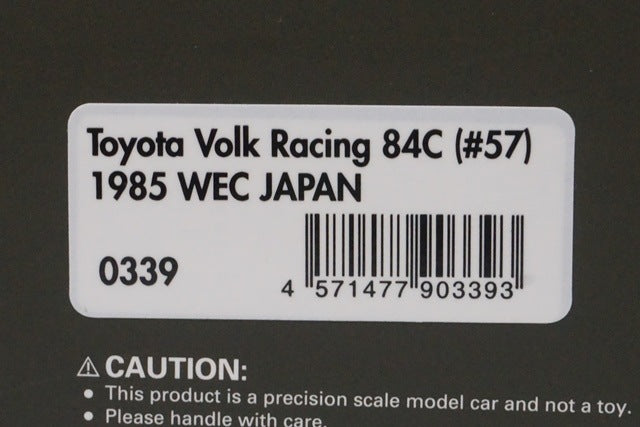 1:43 ignition model IG0339 Toyota Volk Racing 84C WEC JAPAN 1985 #57