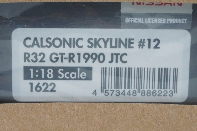 1:18 ignition model IG1622 Nissan CALSONIC Skyline #12 R32 GT-R1990 JTC