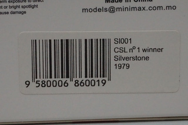 1:43 SPARK SI001 BMW CSL Silverstone Winner 1979 #1