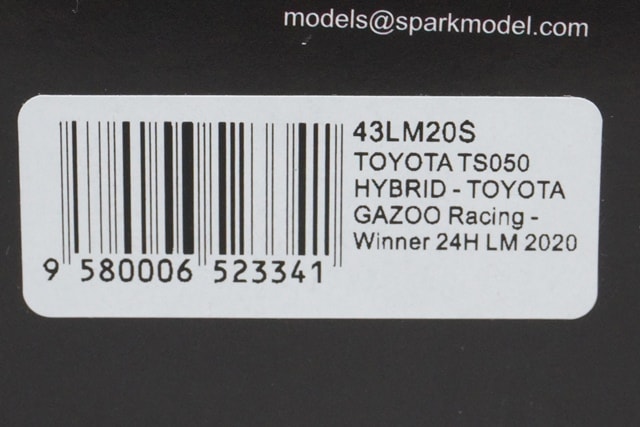 1:43 SPARK SJ130 Dallara SF19 TCS NAKAJIMA RACING M-TEC HR-417E Super Formula 2022 #65 Fumiki Oyu