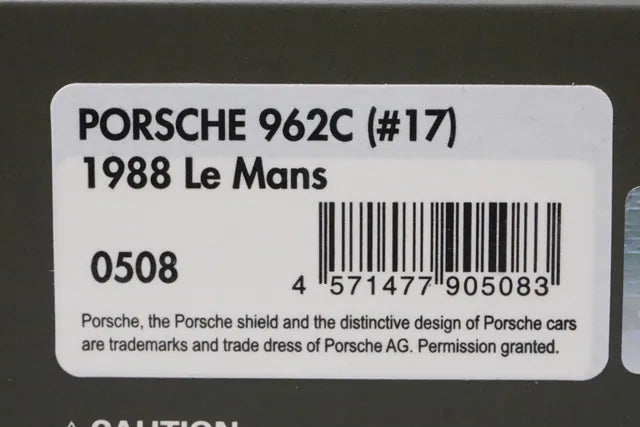 1:43 ignition model IG0508 Porsche 962C Le Mans 1988 #17