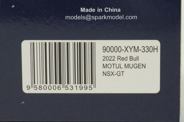 1:43 SPARK 90000-XYM-330H Honda Red Bull Motul Mugen NSX-GT 2022 #16 model car