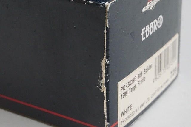 1:43 EBBRO 43729 Porsche 908 Spyder Targa Florio 1969 #266 White