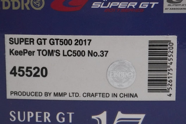 1:43 EBBRO 45520 Lexus KeePer TOM'S LC500 Super GT GT500 2017 #37 Ryo Hirakawa / Nick Cassidy