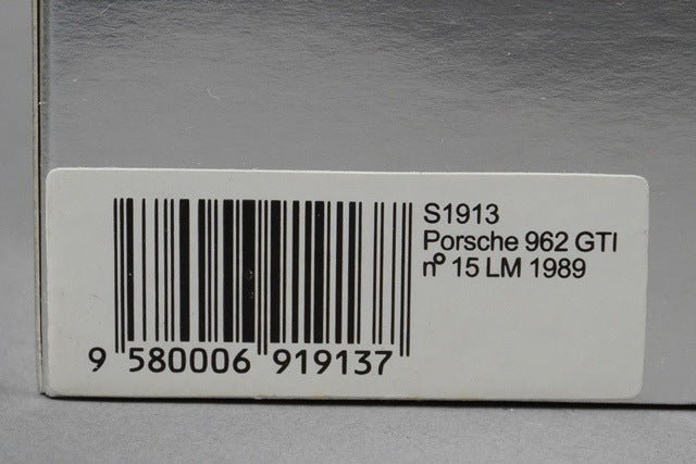 1:43 Spark S1913 Porsche 962 GTI Le Mans 1989 #15 model car